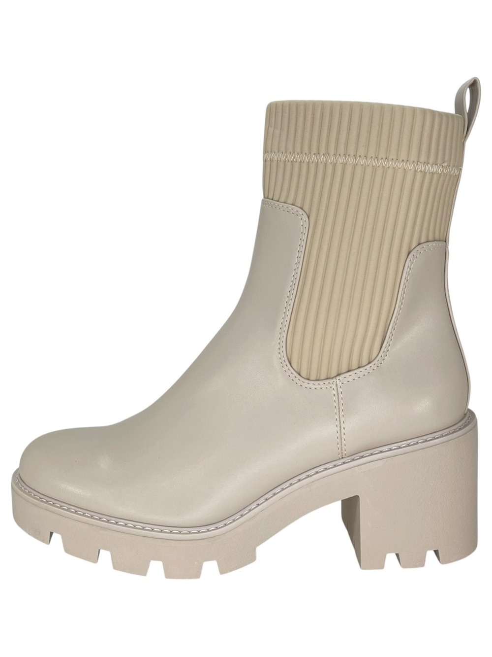 Bar III Versuz Ivory Faux Leather Womens High Too Ankle Boots Size 10M - Picture 3 of 13